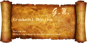 Gradwohl Mónika névjegykártya