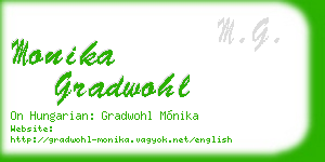 monika gradwohl business card